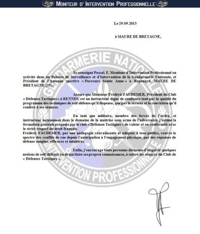 Pratique sportive de : Gendarmerie Nationale