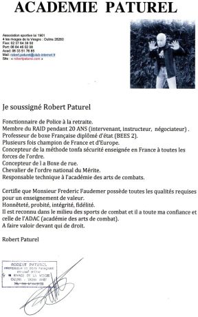 Pratique sportive de : Robert PATUREL, 20 ans au R.A.I.D.