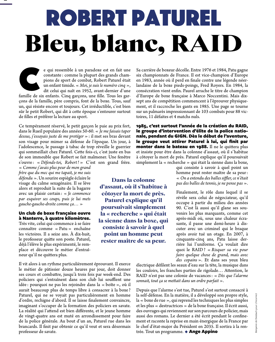 Bleu, blanc, RAID