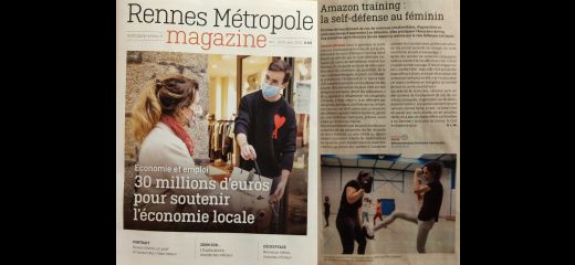 Rennes Métropole Magazine : Amazon Training, la self défense au féminin