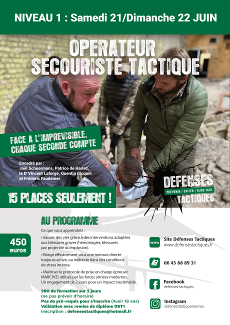 Pratique sportive de : Opérateur Secouriste Tactiques